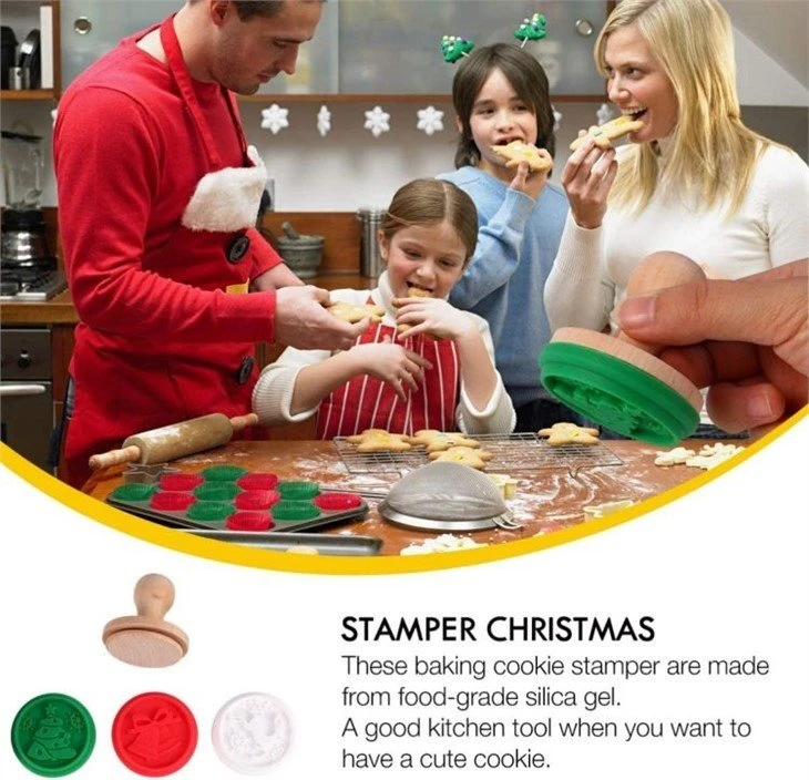 4 silicone 3d shape mold for cookies